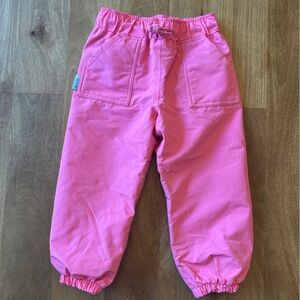 Jan & Jul 2T waterproof fleece-lined rain pants